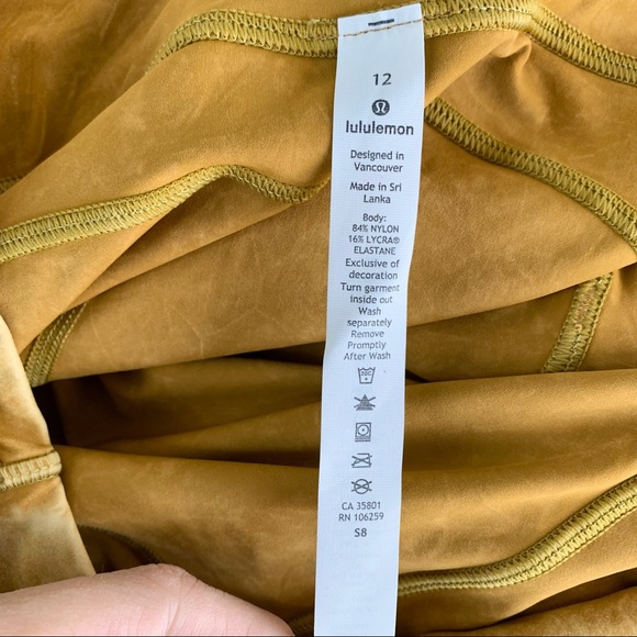 Lululemon Fast And Free High Rise Tight 25” Ice Dye Spiced Bronze Non-Reflective - Picture 3 of 7